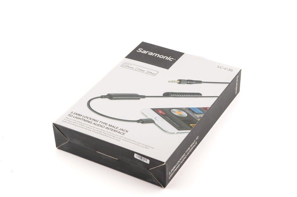 Saramonic 3.5mm Male Jack To Lightning Audio Interface (LC-C35)