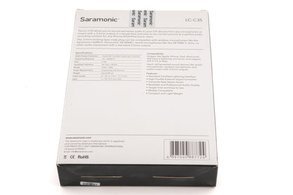 Saramonic 3.5mm Male Jack To Lightning Audio Interface (LC-C35)