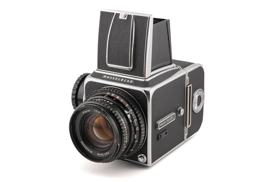 Hasselblad 500C/M + A12 Film Magazine (30074 Chrome) + 80mm f2.8 Planar T* C + Waist Level Finder (Old / 42021 Chrome)