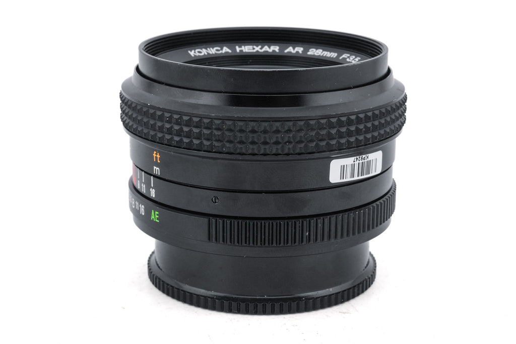 Konica 28mm f3.5 Hexar AR