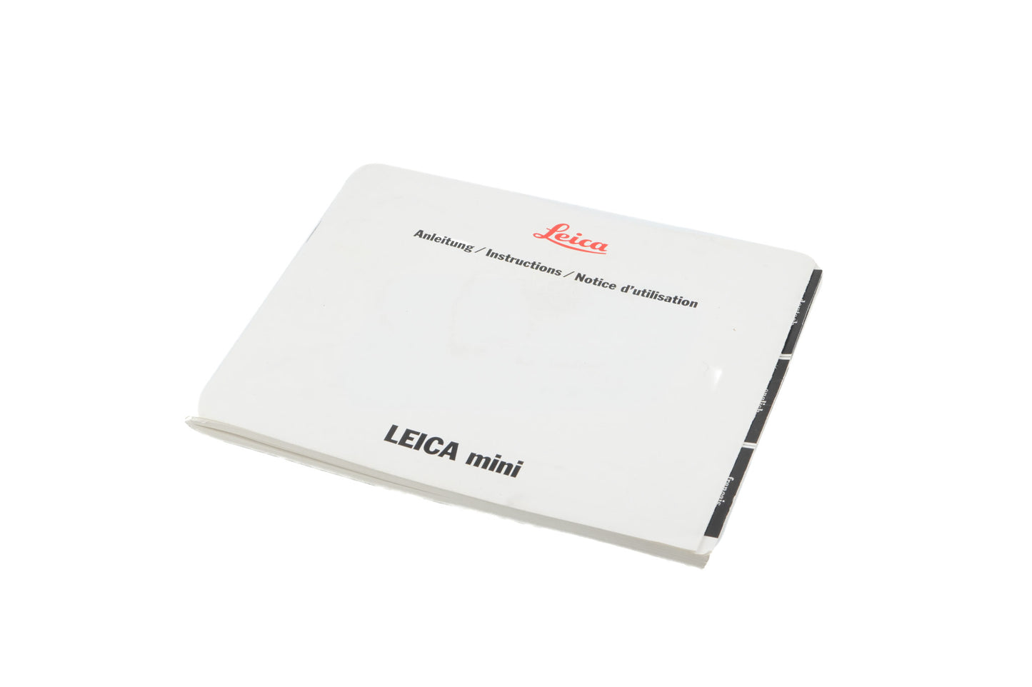 Leica Mini Instructions