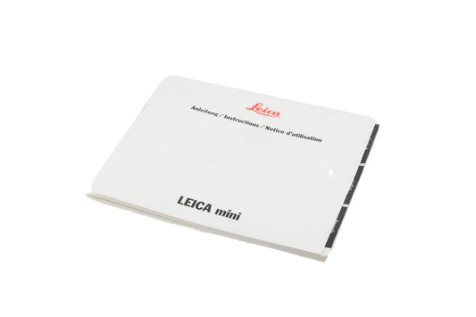 Leica Mini Instructions