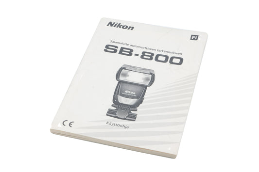 Nikon SB-800 Instructions