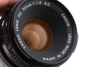 Canon 50mm f1.8 S.C.