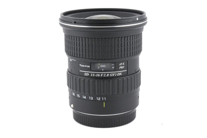 Tokina 11-16mm f2.8 AT-X Pro SD IF DX Aspherical