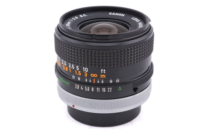 Canon 28mm f2.8 S.C.