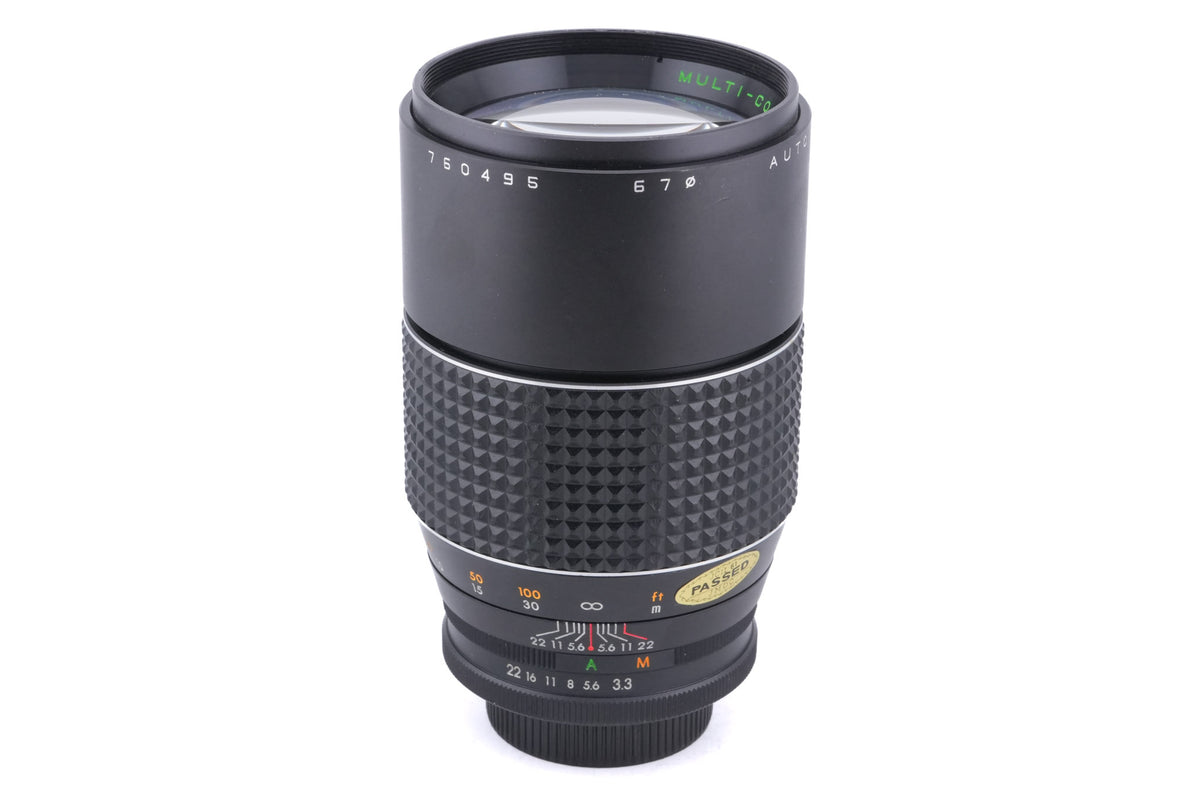 Makinon 200mm f3.3 Auto Multi-Coated