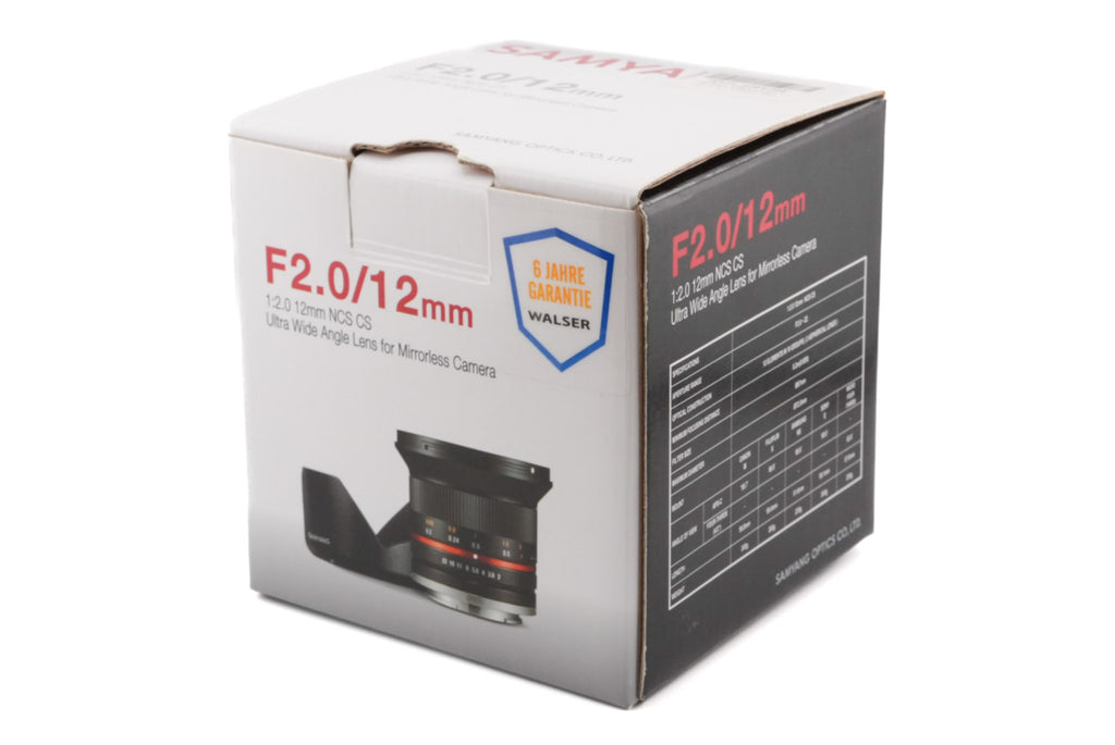 Samyang 12mm f2 NCS CS
