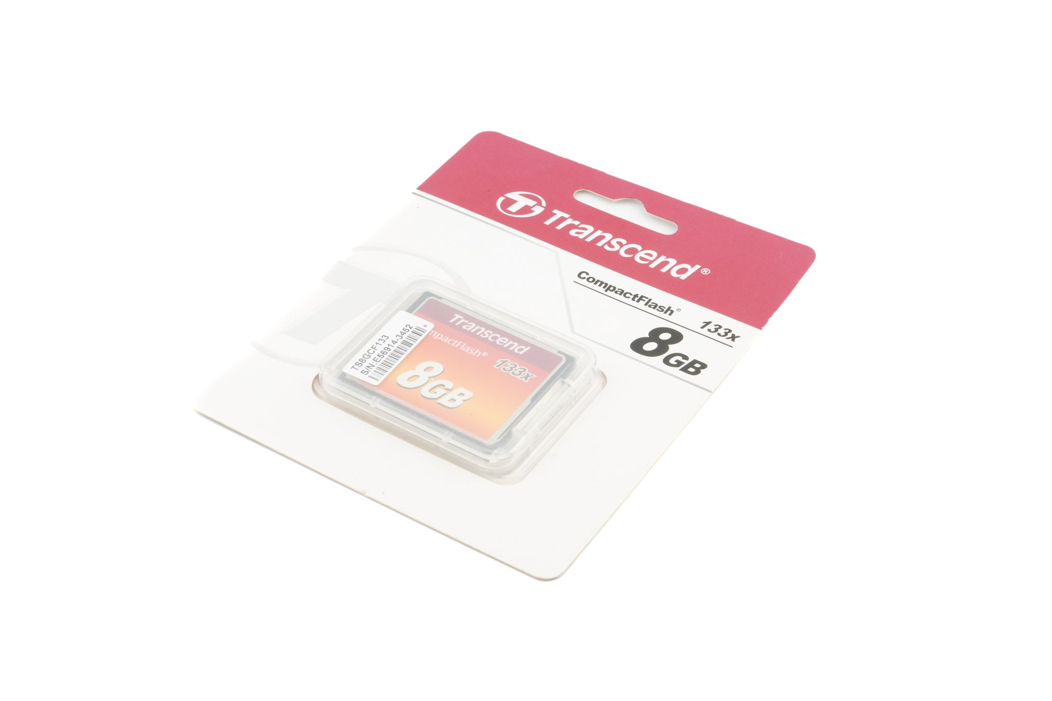 Transcend 8GB CompactFlash (CF) Memory Card 133x - Accessory
