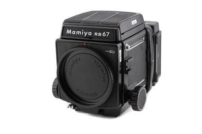 Mamiya RB67 Pro SD + Waist Level Finder + 120 6x7 Pro-SD Roll Film Holder