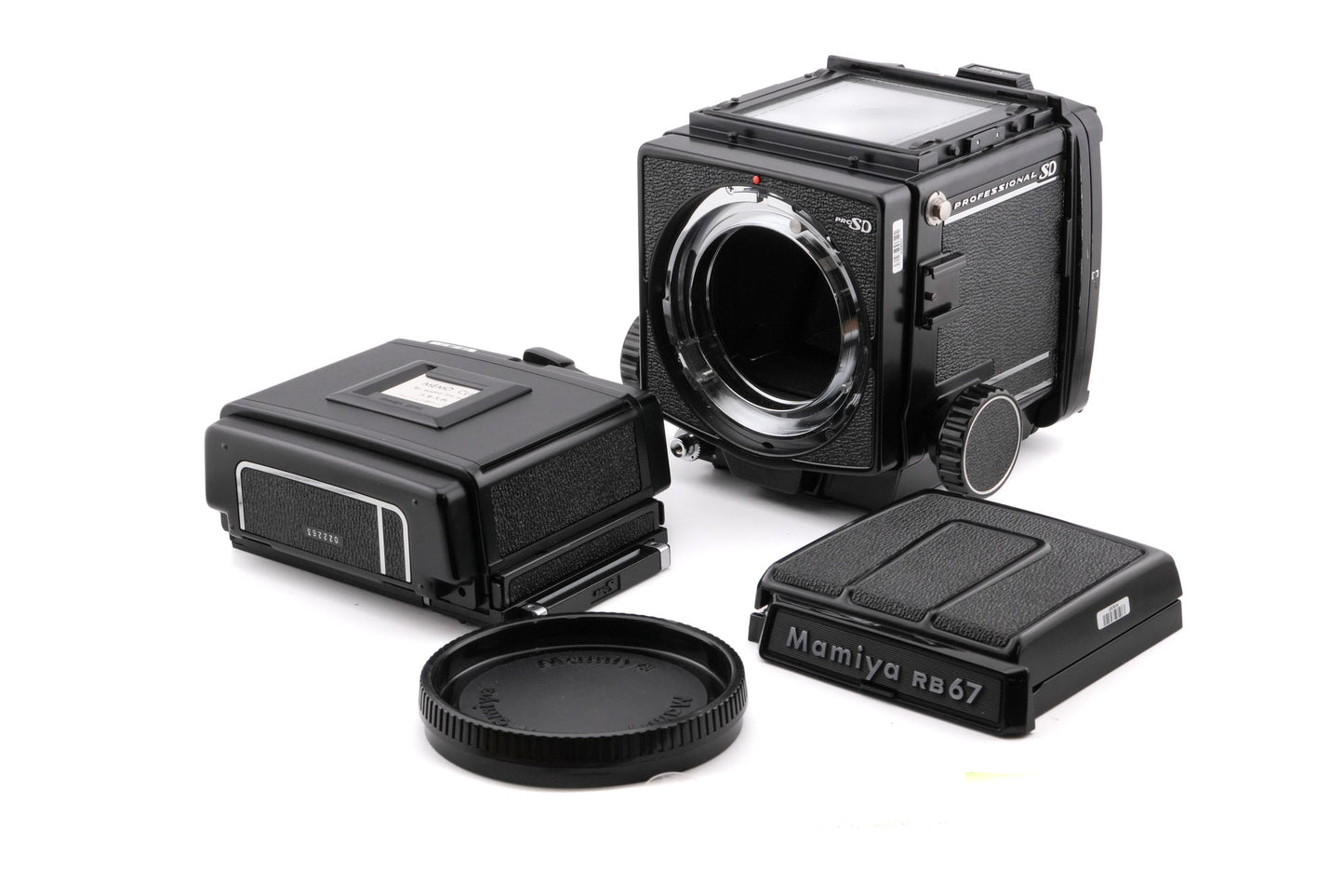 Mamiya RB67 Pro SD + Waist Level Finder + 120 6x7 Pro-SD Roll Film Holder