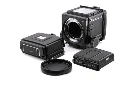 Mamiya RB67 Pro SD + Waist Level Finder + 120 6x7 Pro-SD Roll Film Holder