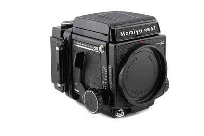 Mamiya RB67 Pro SD + Waist Level Finder + 120 6x7 Pro-SD Roll Film Holder
