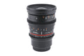 Samyang 20mm T1.9 ED AS UMC