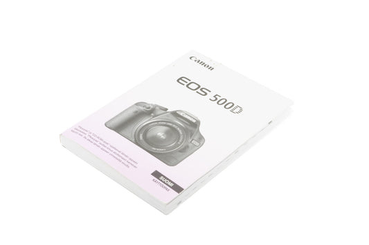 Canon EOS 500D Instructions