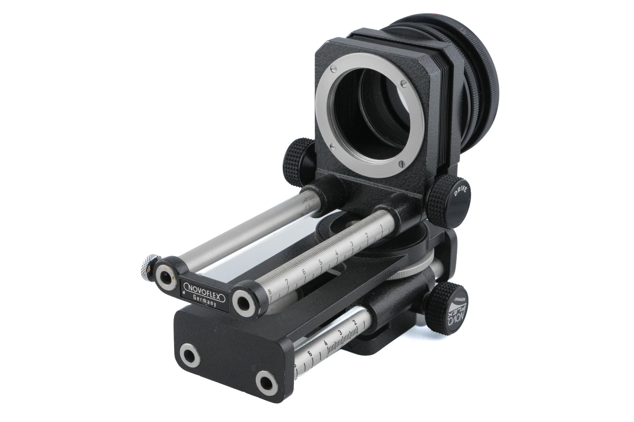 Novoflex Bellows (BAL-S) + Canon FD - Novoflex Universal Bellows (CANA) Adapter + Focusing Rack (CASTEL)