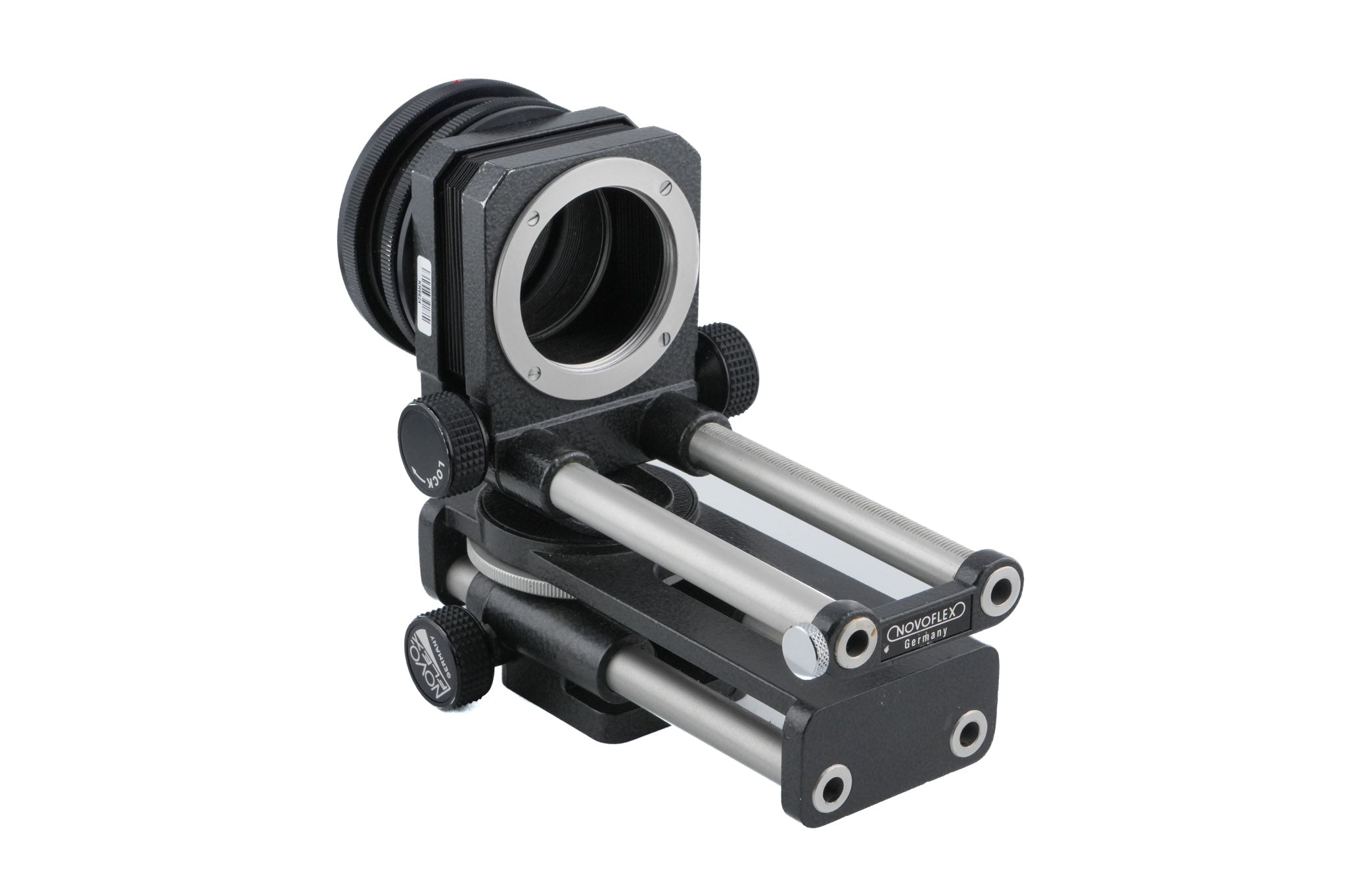 Novoflex Bellows (BAL-S) + Canon FD - Novoflex Universal Bellows (CANA) Adapter + Focusing Rack (CASTEL)