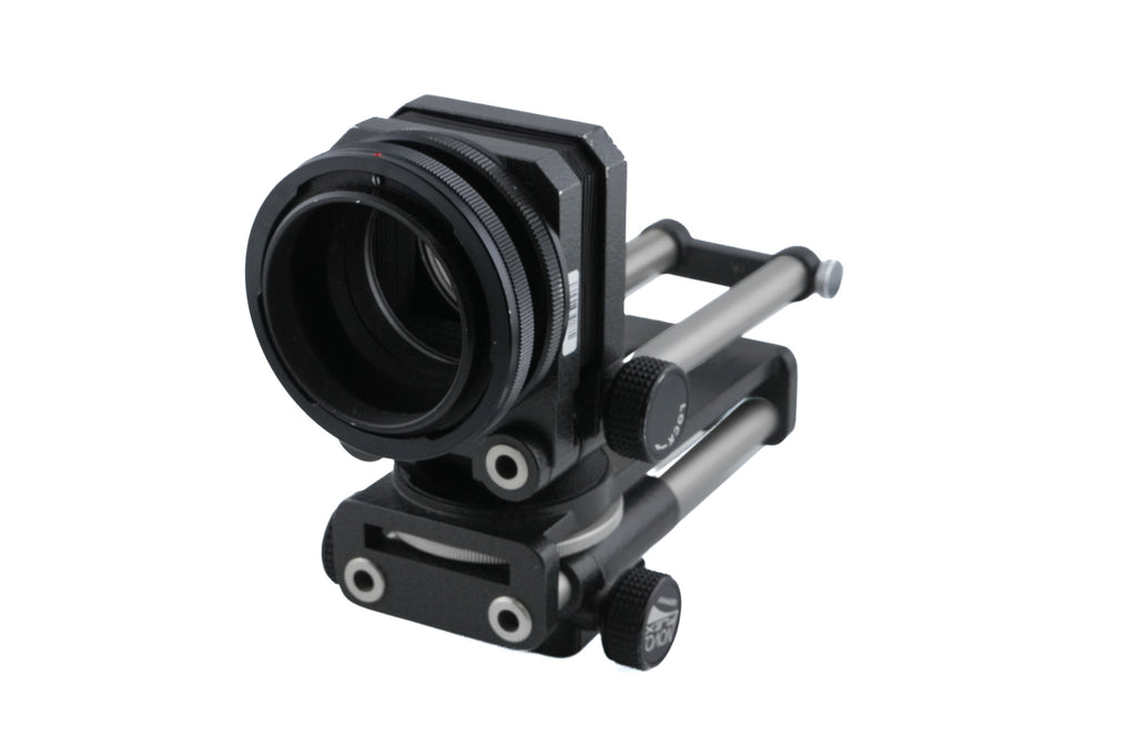 Novoflex Bellows (BAL-S) + Canon FD - Novoflex Universal Bellows (CANA) Adapter + Focusing Rack (CASTEL)
