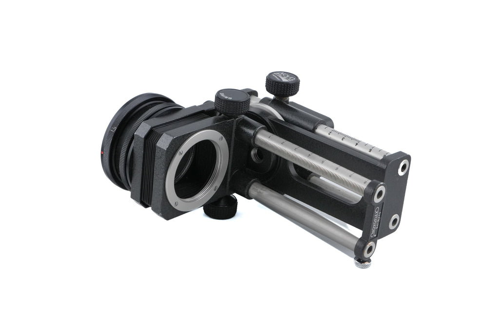 Novoflex Bellows (BAL-S) + Canon FD - Novoflex Universal Bellows (CANA) Adapter + Focusing Rack (CASTEL)