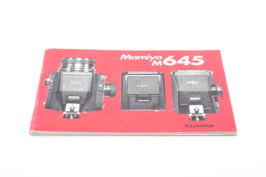 Mamiya M645 Instructions