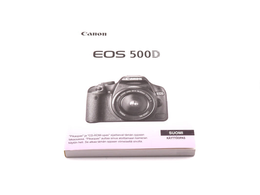 Canon EOS 500D Instructions