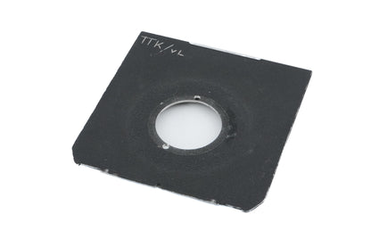 Toyo 99 x 96 mm Linhof/Wista Lens Board (Custom Hole)