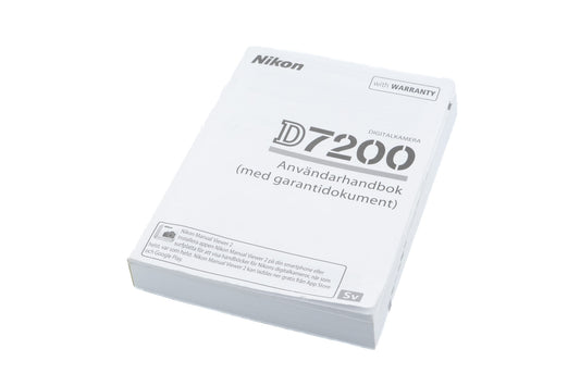 Nikon D7200 Instructions