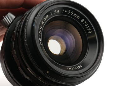 Nikon 35mm f2.8 PC-Nikkor + HN-1 Lens Hood