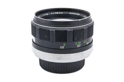 Minolta 58mm f1.4 MC Rokkor-PF