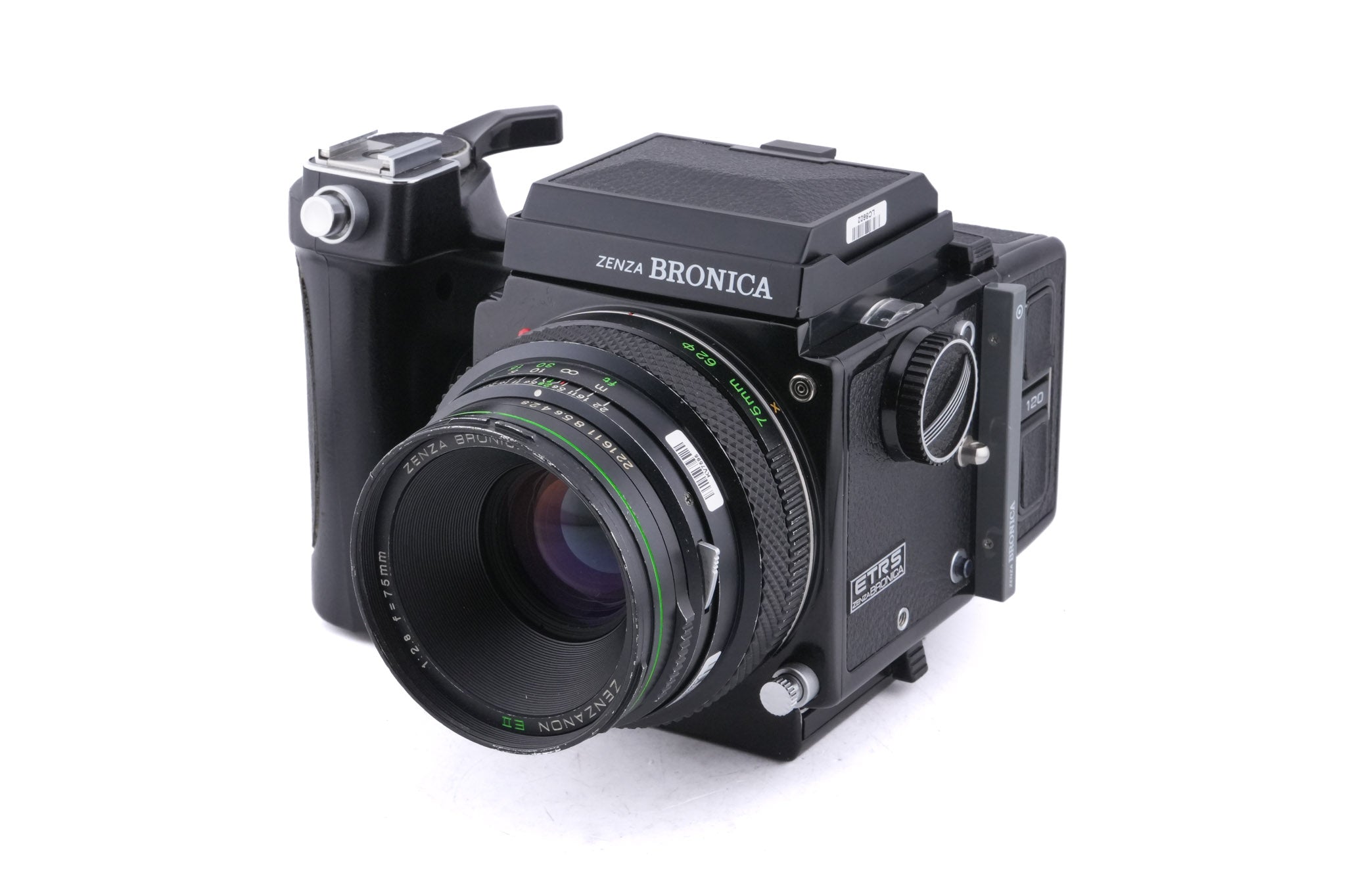 Zenza Bronica ETRS + 75mm f2.8 Zenzanon EII + Waist Level Finder + Speed Grip-E Winder + 120 Film Back