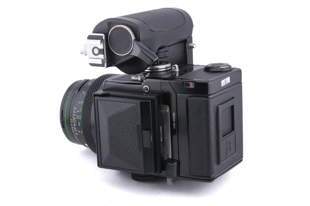 Zenza Bronica ETRS + 75mm f2.8 Zenzanon EII + Waist Level Finder + Speed Grip-E Winder + 120 Film Back