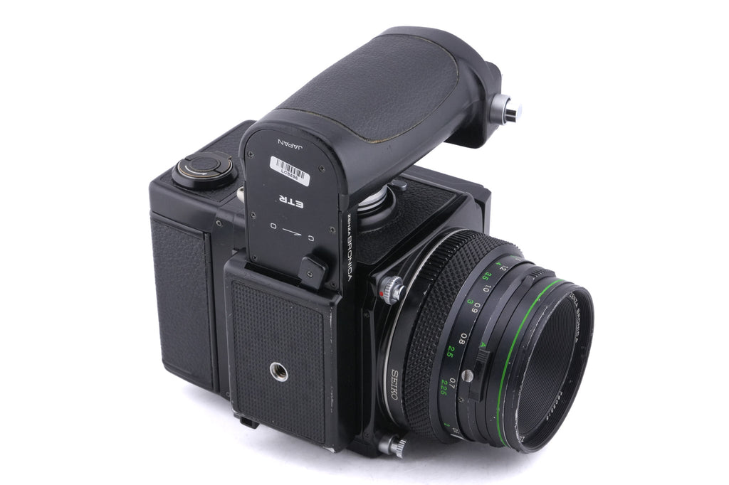 Zenza Bronica ETRS + 75mm f2.8 Zenzanon EII + Waist Level Finder + Speed Grip-E Winder + 120 Film Back