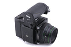 Zenza Bronica ETRS + 75mm f2.8 Zenzanon EII + Waist Level Finder + Speed Grip-E Winder + 120 Film Back
