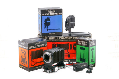 Olympus Bellows-2 + Slide Copier- 2 + Camera Slider - 2