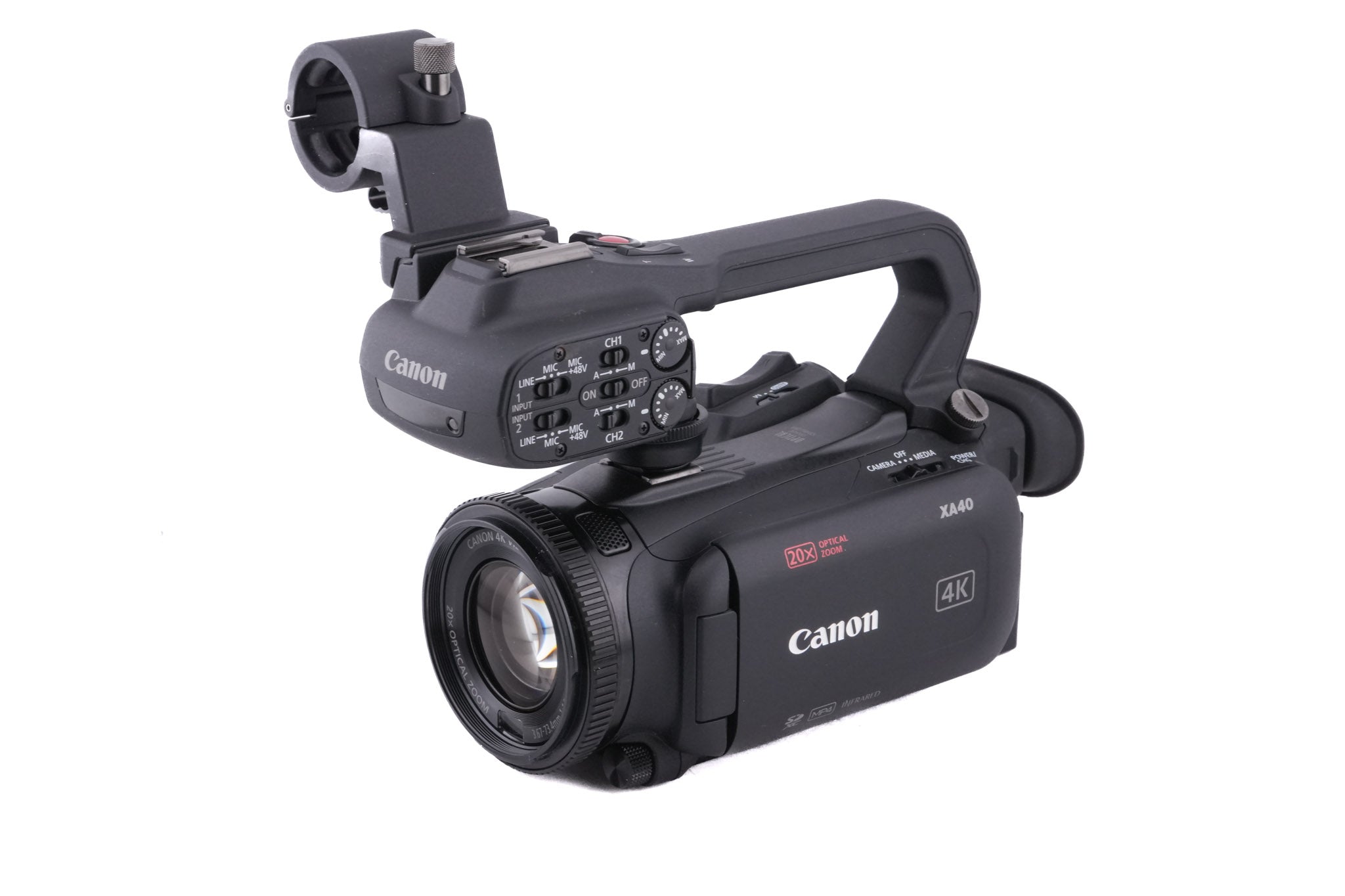 Canon XA40 + HDU-1 Handle Unit