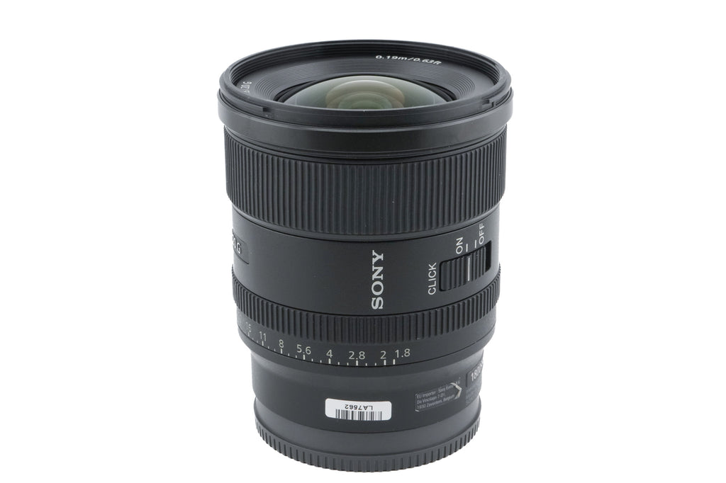 Sony 20mm f1.8 G (SEL20F18G)