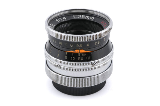 Kern-Paillard 25mm f1.4 Switar H16 RX - Lens