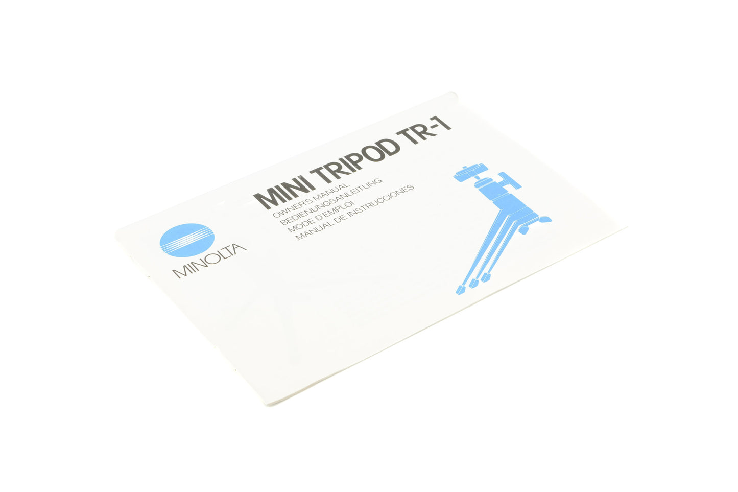 Minolta Mini Tripod TR-1 Instructions - Accessory