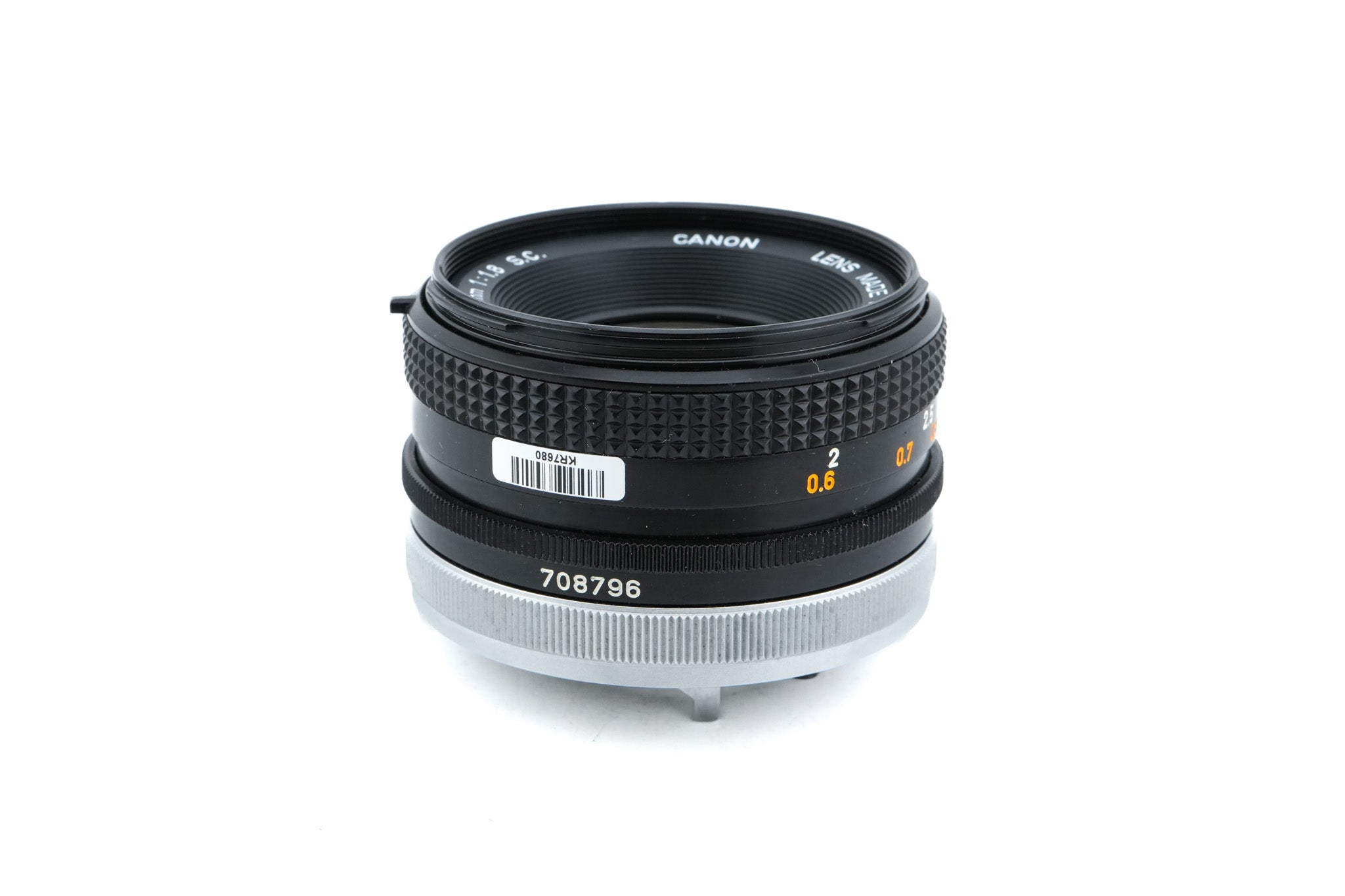 Canon 50mm f1.8 S.C.
