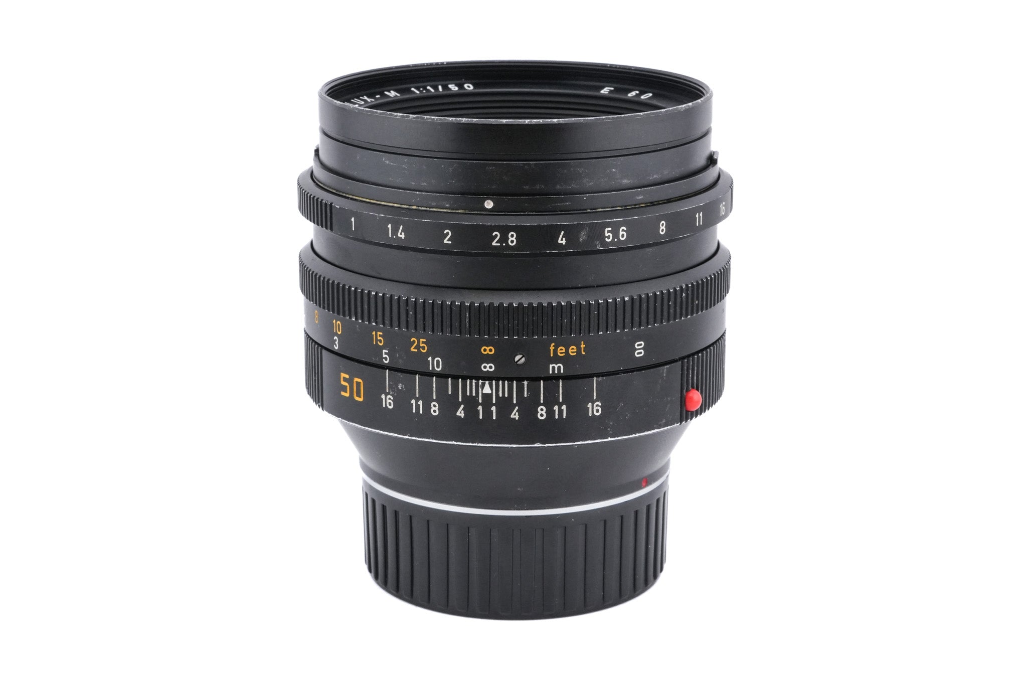 Leica 50mm f1 Noctilux-M (Type III) (11821) + Lens Hood (50mm f1) (12544)