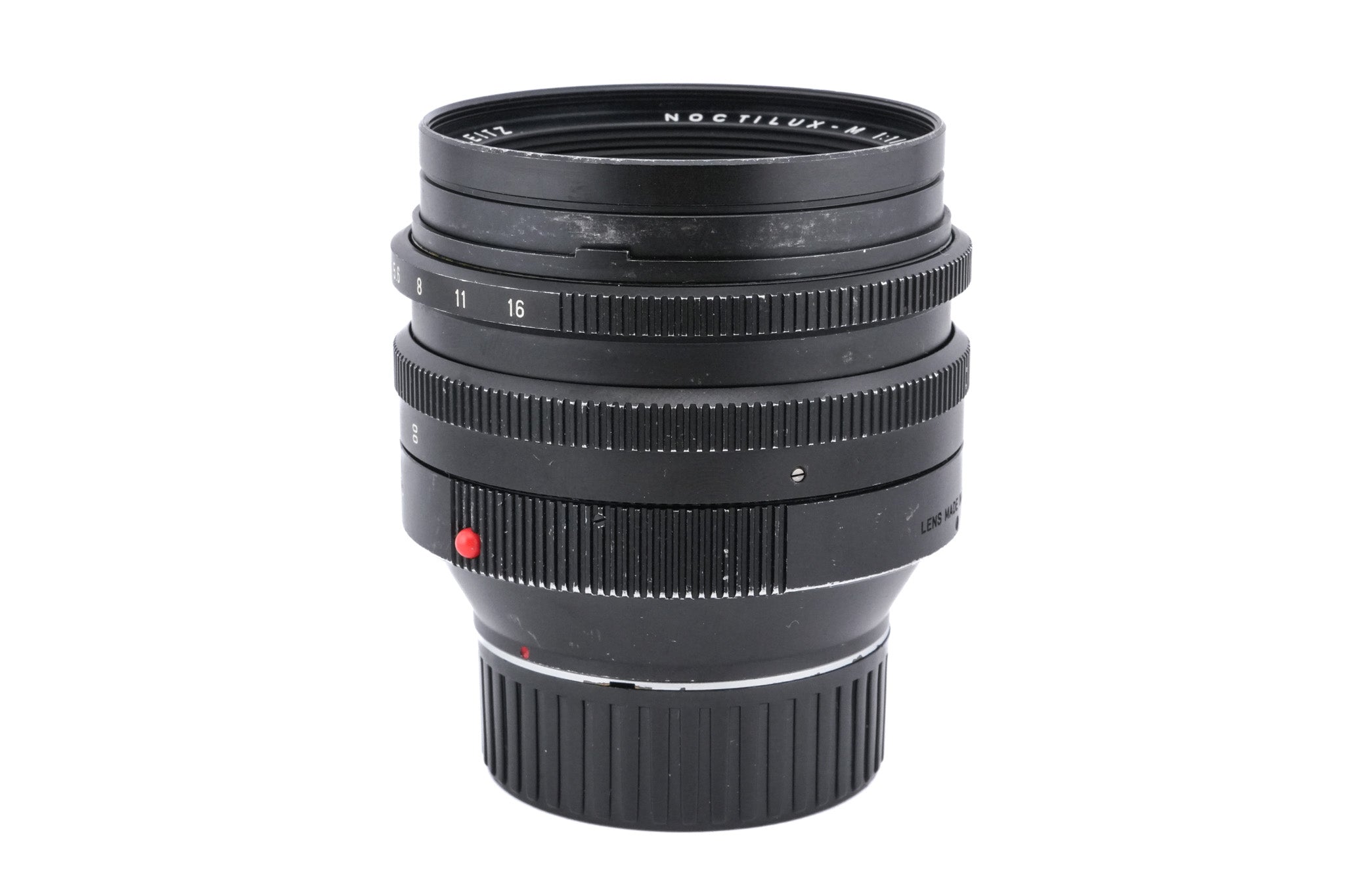 Leica 50mm f1 Noctilux-M (Type III) (11821) + Lens Hood (50mm f1) (12544)