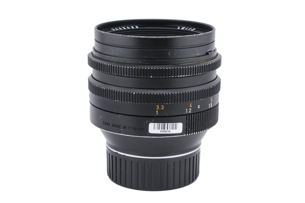 Leica 50mm f1 Noctilux-M (Type III) (11821) + Lens Hood (50mm f1) (12544)
