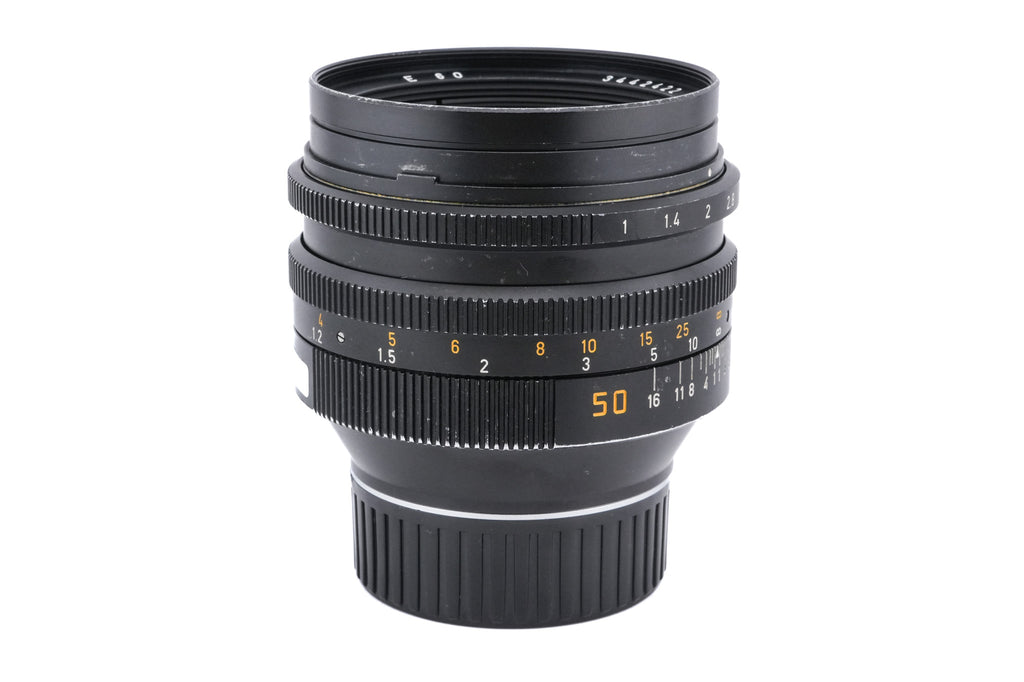 Leica 50mm f1 Noctilux-M (Type III) (11821) + Lens Hood (50mm f1) (12544)
