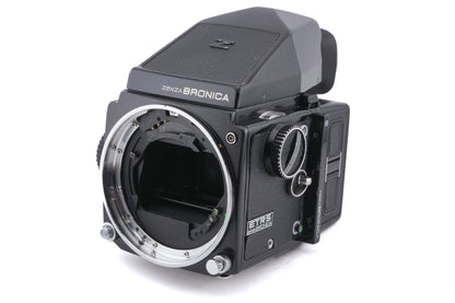 Zenza Bronica ETRS + ETR 120 Film Back + Prism Finder E
