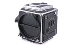 Hasselblad 201F (Silver, 10529) + Waist Level Finder (New / Chrome, 42315) + Acute Matte D Microprism / Split Image Focusing Screen (42215)
