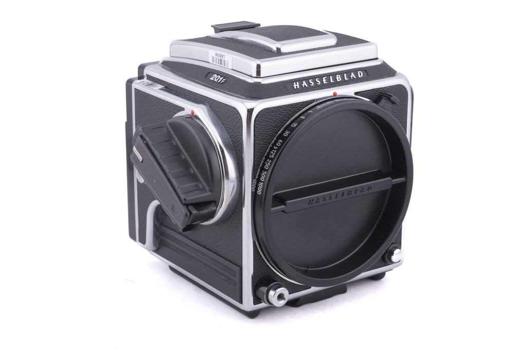Hasselblad 201F (Silver, 10529) + Waist Level Finder (New / Chrome, 42315) + Acute Matte D Microprism / Split Image Focusing Screen (42215)