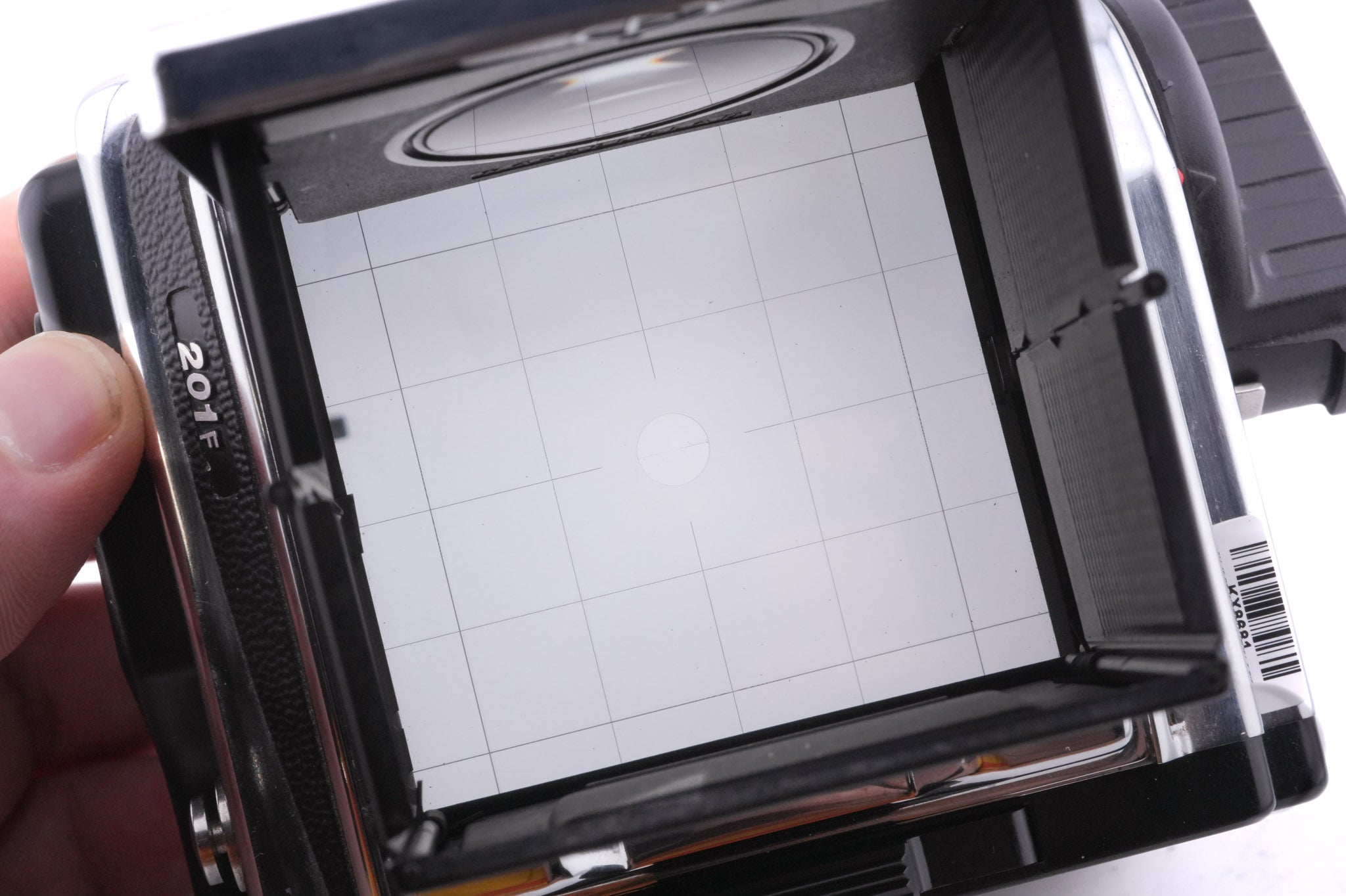 Hasselblad 201F (Silver, 10529) + Waist Level Finder (New / Chrome, 42315) + Acute Matte D Microprism / Split Image Focusing Screen (42215)