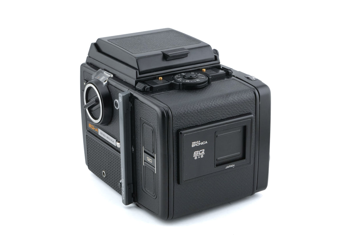 Zenza Bronica SQ-A + SQ 6x6 120 Roll Film Back + Waist Level Finder