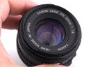 Canon 50mm f1.8 FDn