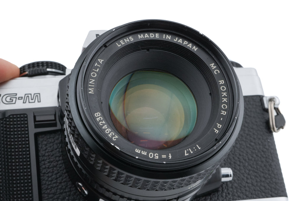 Minolta XG-M + 50mm f1.7 MC Rokkor-PF